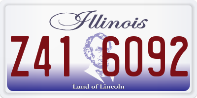 IL license plate Z416092