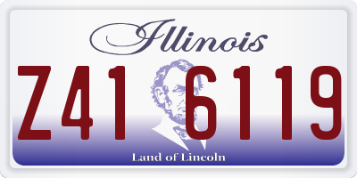 IL license plate Z416119