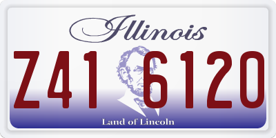IL license plate Z416120