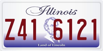 IL license plate Z416121