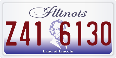 IL license plate Z416130