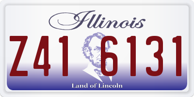 IL license plate Z416131