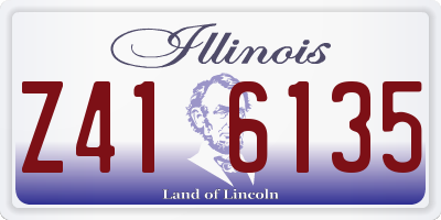 IL license plate Z416135