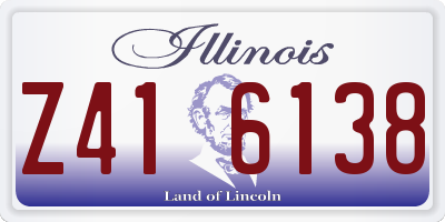 IL license plate Z416138