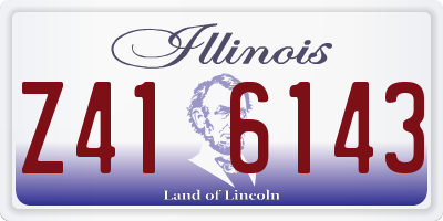 IL license plate Z416143