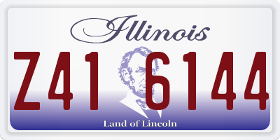 IL license plate Z416144