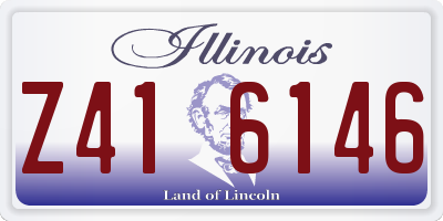 IL license plate Z416146