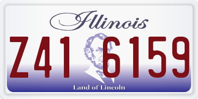 IL license plate Z416159