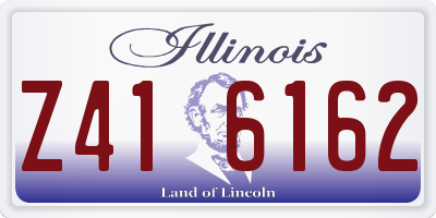 IL license plate Z416162