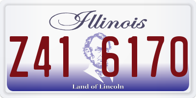 IL license plate Z416170