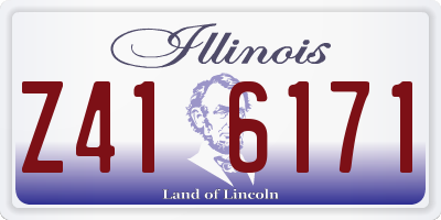 IL license plate Z416171