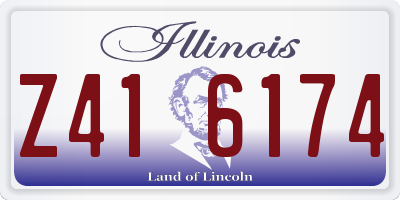 IL license plate Z416174