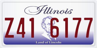 IL license plate Z416177