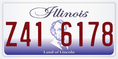 IL license plate Z416178