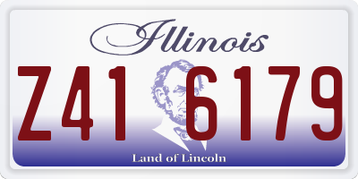 IL license plate Z416179