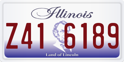 IL license plate Z416189