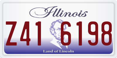 IL license plate Z416198