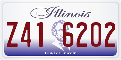 IL license plate Z416202
