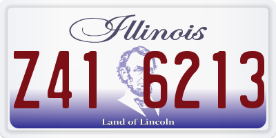 IL license plate Z416213