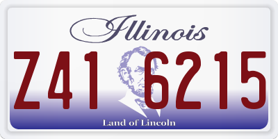 IL license plate Z416215