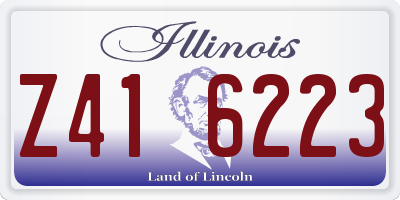 IL license plate Z416223
