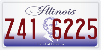 IL license plate Z416225
