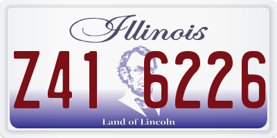 IL license plate Z416226