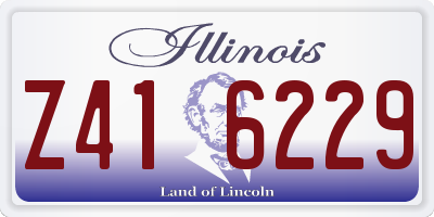 IL license plate Z416229