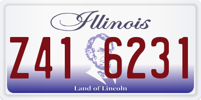 IL license plate Z416231