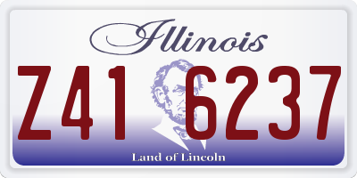 IL license plate Z416237