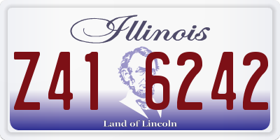 IL license plate Z416242