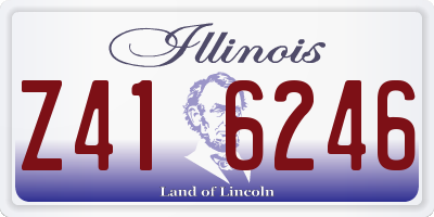 IL license plate Z416246