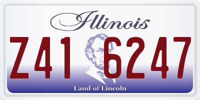 IL license plate Z416247