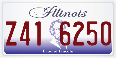 IL license plate Z416250
