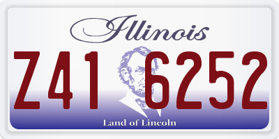 IL license plate Z416252