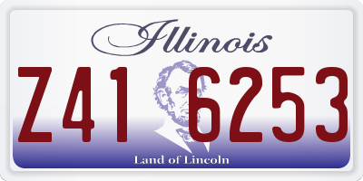 IL license plate Z416253