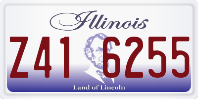 IL license plate Z416255