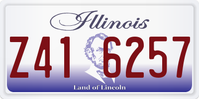 IL license plate Z416257