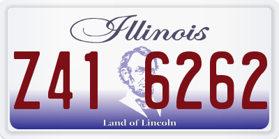 IL license plate Z416262