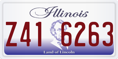 IL license plate Z416263