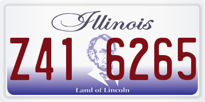 IL license plate Z416265