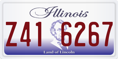 IL license plate Z416267