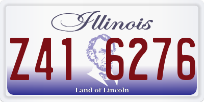 IL license plate Z416276