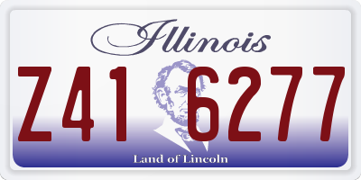 IL license plate Z416277