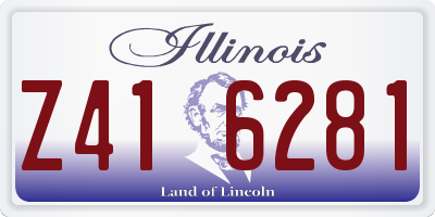 IL license plate Z416281