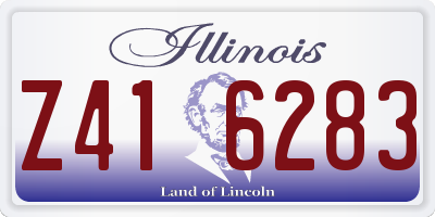IL license plate Z416283