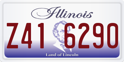IL license plate Z416290