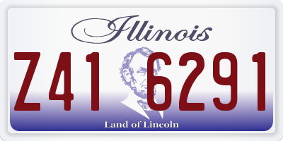 IL license plate Z416291