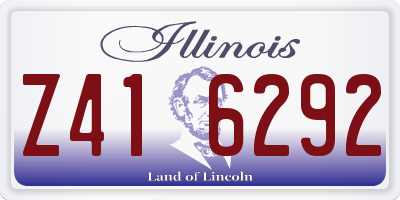 IL license plate Z416292