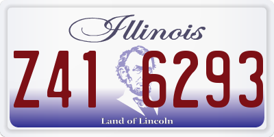 IL license plate Z416293